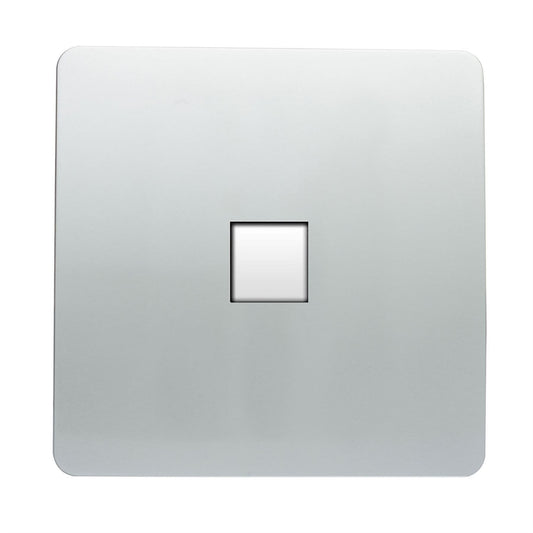 Trendi Switch 1 Gang RJ45 Cat 5e PC Ethernet Socketin Platinum Silver