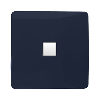 Trendi Switch 1 Gang Cat 3 Telephone Slave Socket in Navy Blue
