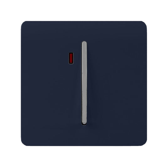 Trendi Switch 1 Gang 45 Amp Cooker Switch with Neonin Navy Blue