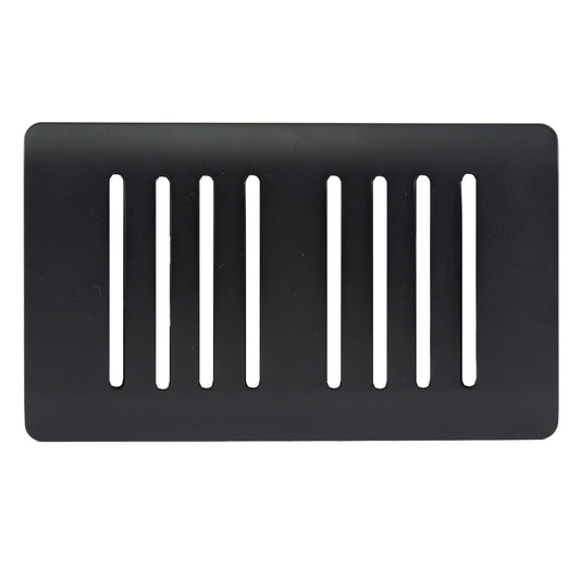 Trendi Switch 8 Gang Spare Faceplate for Modern Designer Light Switch in Matt Black