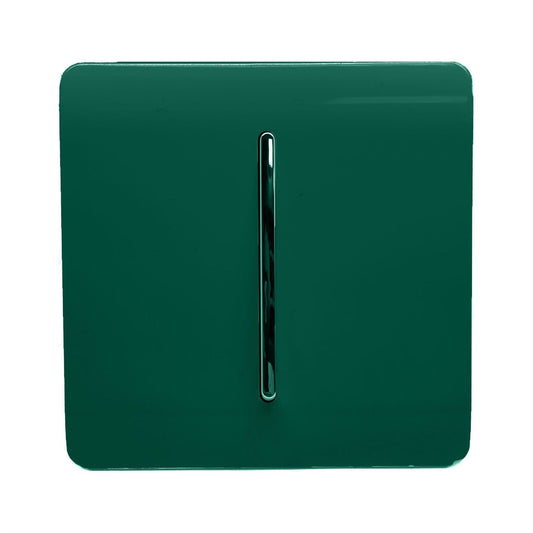 Trendi Switch 1 Gang 1 or 2 way Rocker Light Switchin Dark Forest Green