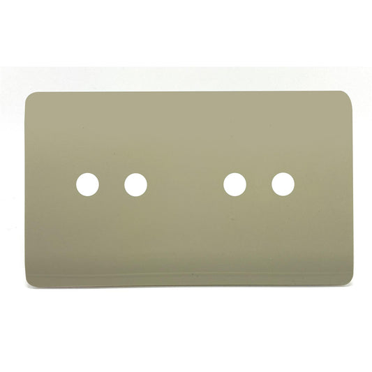 Trendi Switch 4 Gang LED Dimmer Replacement Faceplate in Champagne Gold