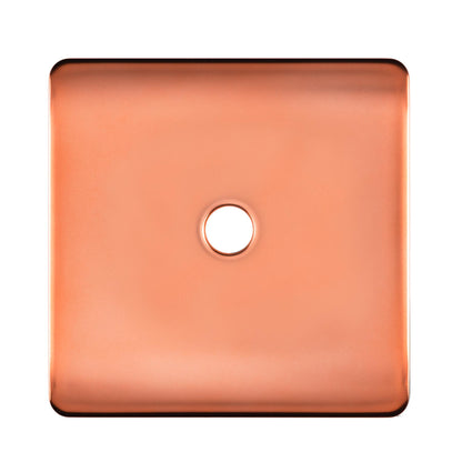 Trendi Switch 1 Gang Spare Faceplate For Co-Axial Modern Designer Television Socket in Copper