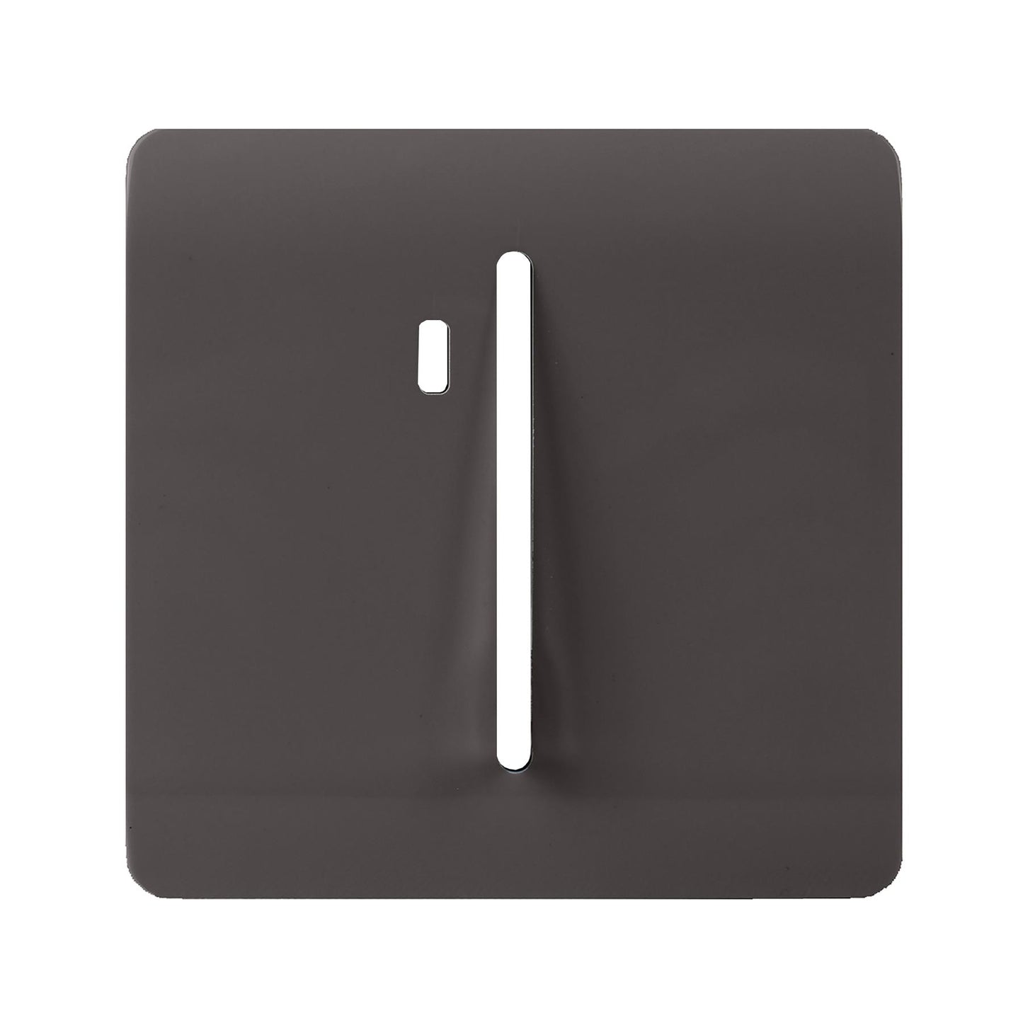 Trendi Switch 1 Gang Spare Faceplate For Modern Designer Heavy Duty Switch in Dark Mocha Brown