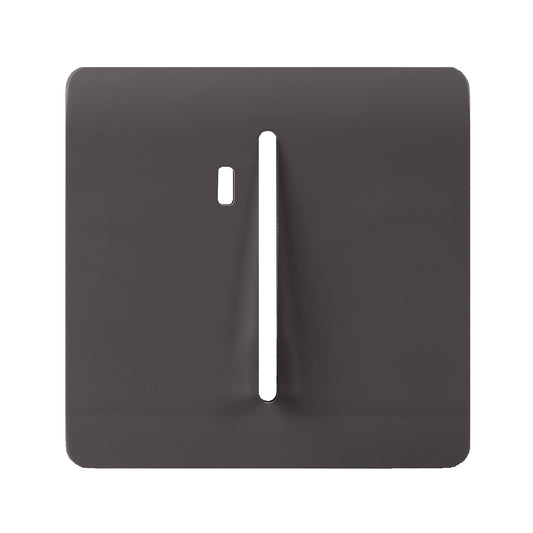 Trendi Switch 1 Gang Spare Faceplate For Modern Designer Heavy Duty Switch in Dark Mocha Brown