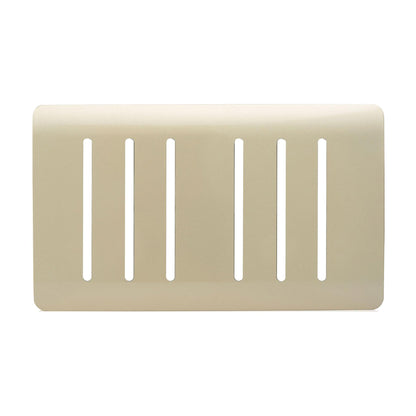 Trendi Switch 6 Gang Spare Faceplate for Modern Designer Light Switch in Champagne Gold