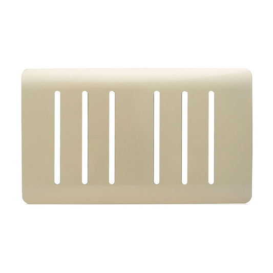 Trendi Switch 6 Gang Spare Faceplate for Modern Designer Light Switch in Champagne Gold