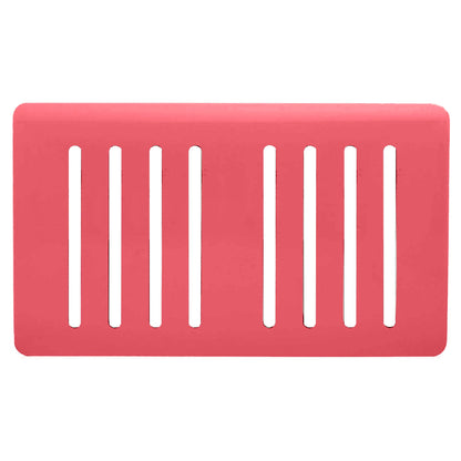 Trendi Switch 8 Gang Spare Faceplate for Modern Designer Light Switch in Strawberry Red
