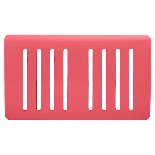Trendi Switch 8 Gang Spare Faceplate for Modern Designer Light Switch in Strawberry Red