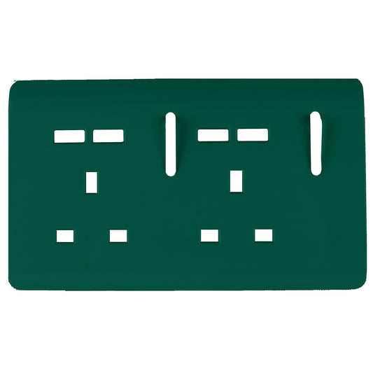 Trendi Switch 2 Gang 4 Port USB Spare Faceplate For Modern Designer Plug Socket Dark Forest Green
