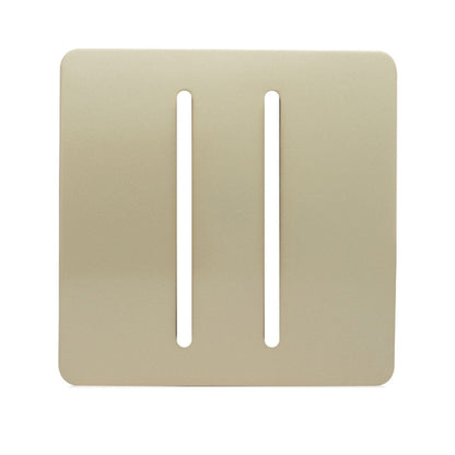 Trendi SPARE FACEPLATE For 2 Gang 2 Way  10 Amp Rocker Light Switch Gold