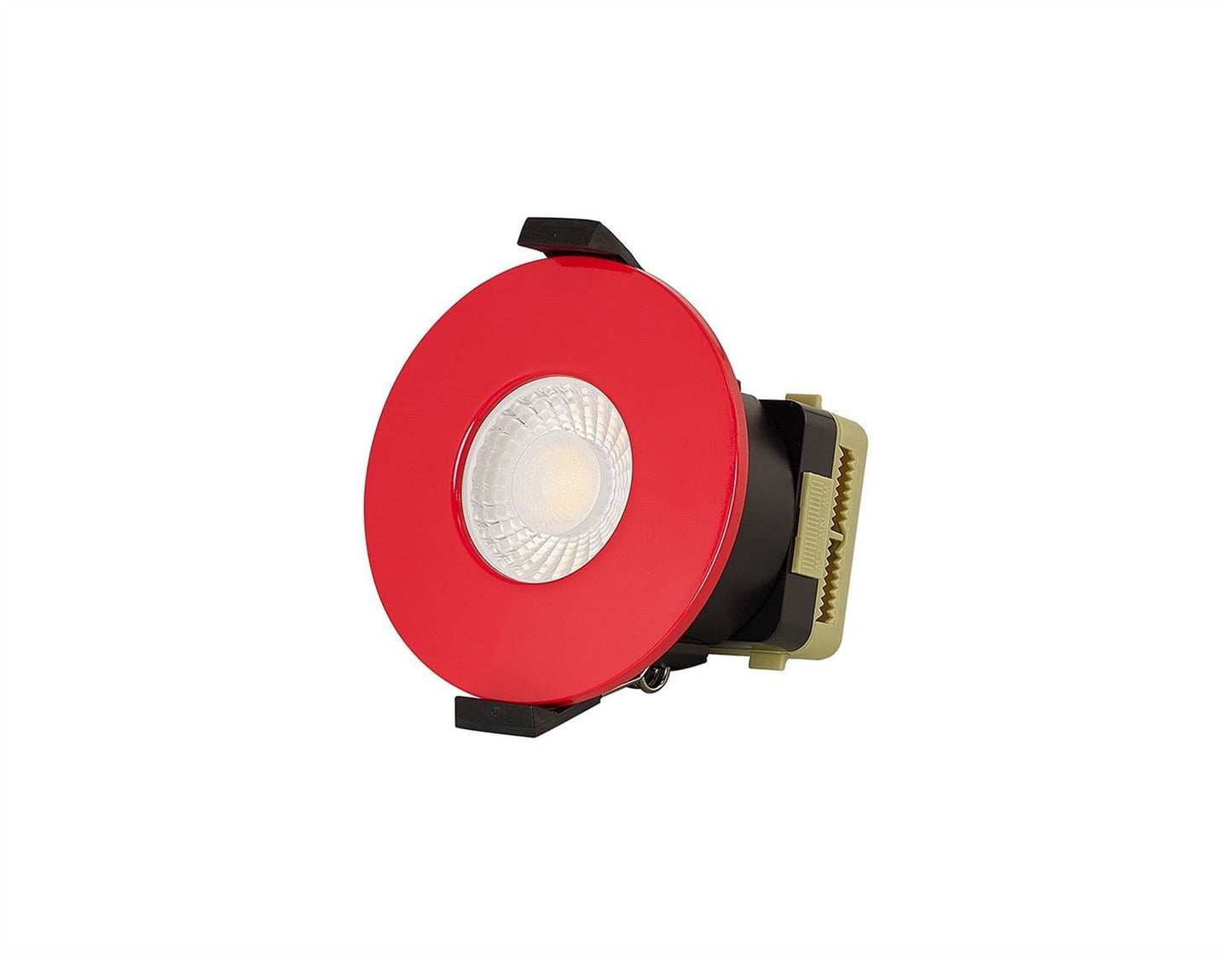 Trendi Switch Dimmable IP65 CCT LED Fire Rated Downlight in Strawberry Red