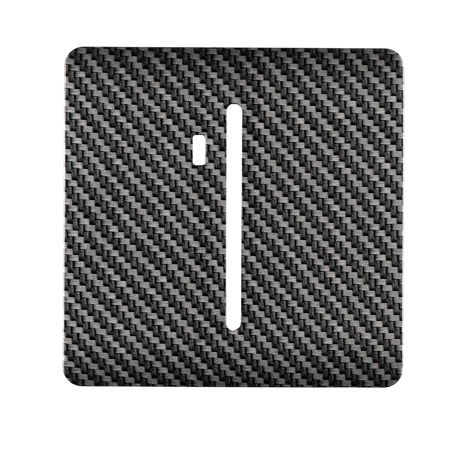 Trendi Switch 1 Gang Spare Faceplate For Modern Designer Heavy Duty Switch in Carbon Fibre