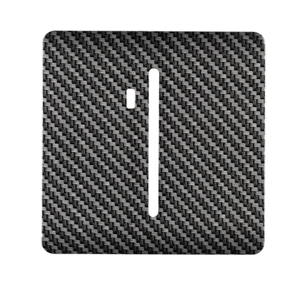 Trendi Switch 1 Gang Spare Faceplate For Modern Designer Heavy Duty Switch in Carbon Fibre