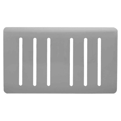 Trendi Switch 6 Gang Spare Faceplate for Modern Designer Light Switch in Light Grey