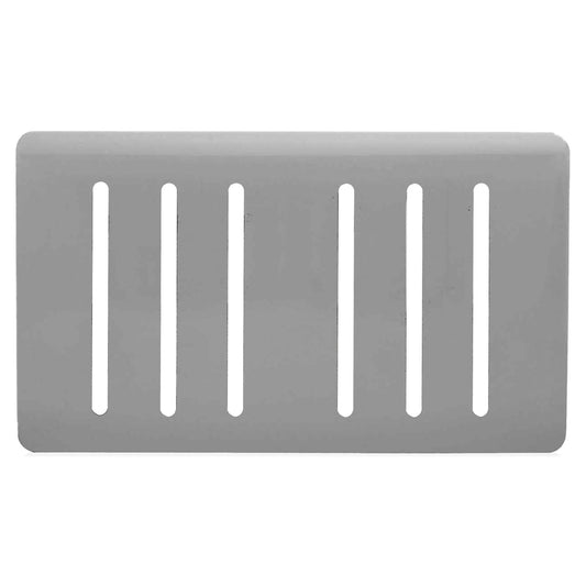 Trendi Switch 6 Gang Spare Faceplate for Modern Designer Light Switch in Light Grey