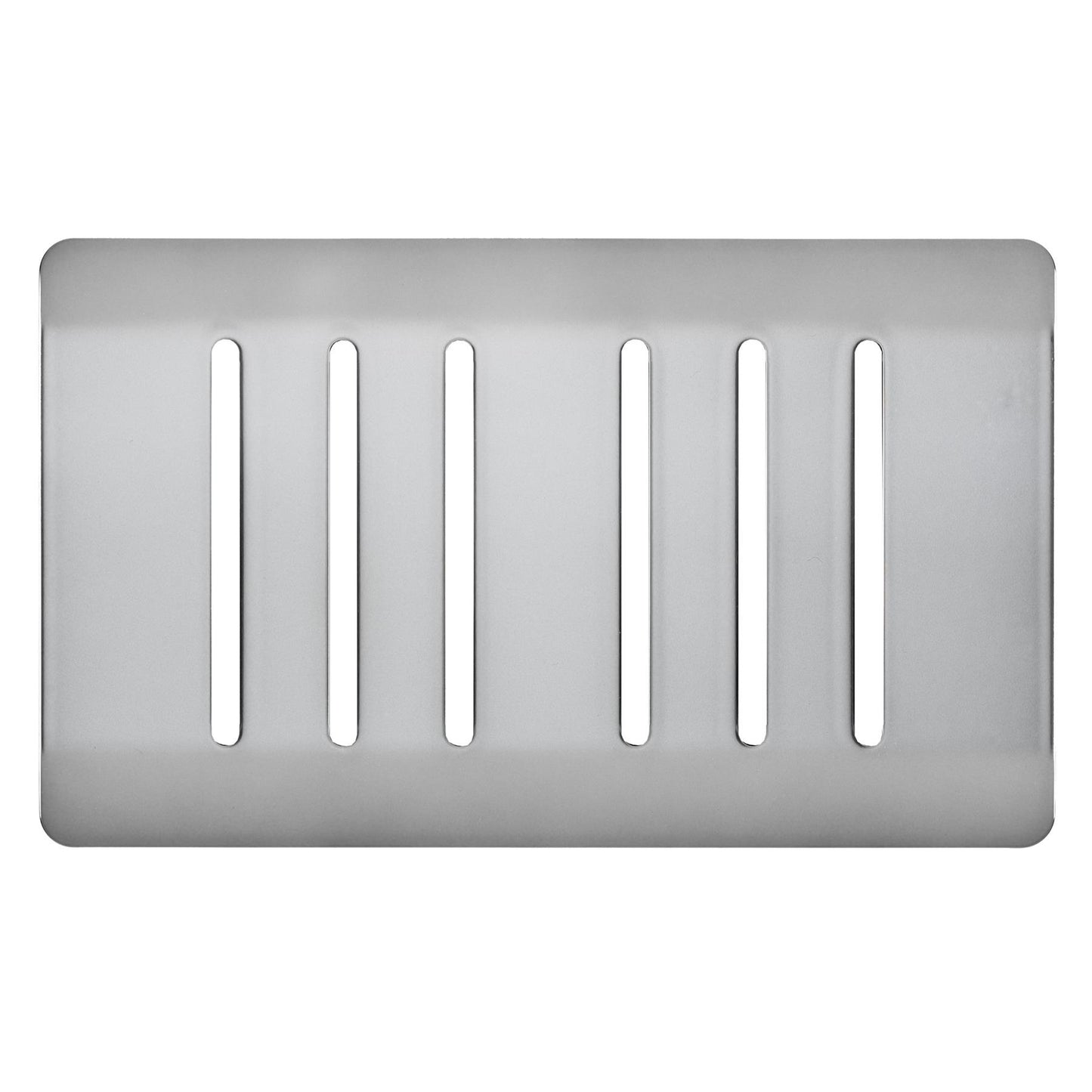Trendi Switch 6 Gang Spare Faceplate for Modern Designer Light Switch in Brushed Steel