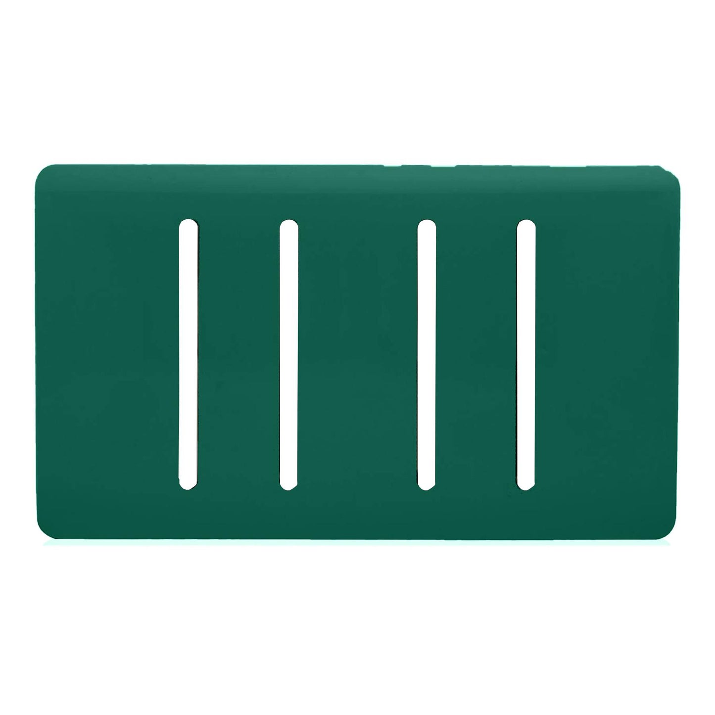 Trendi Switch 4 Gang Spare Twin Faceplate for Modern Designer Light Switch in Dark Forest Green