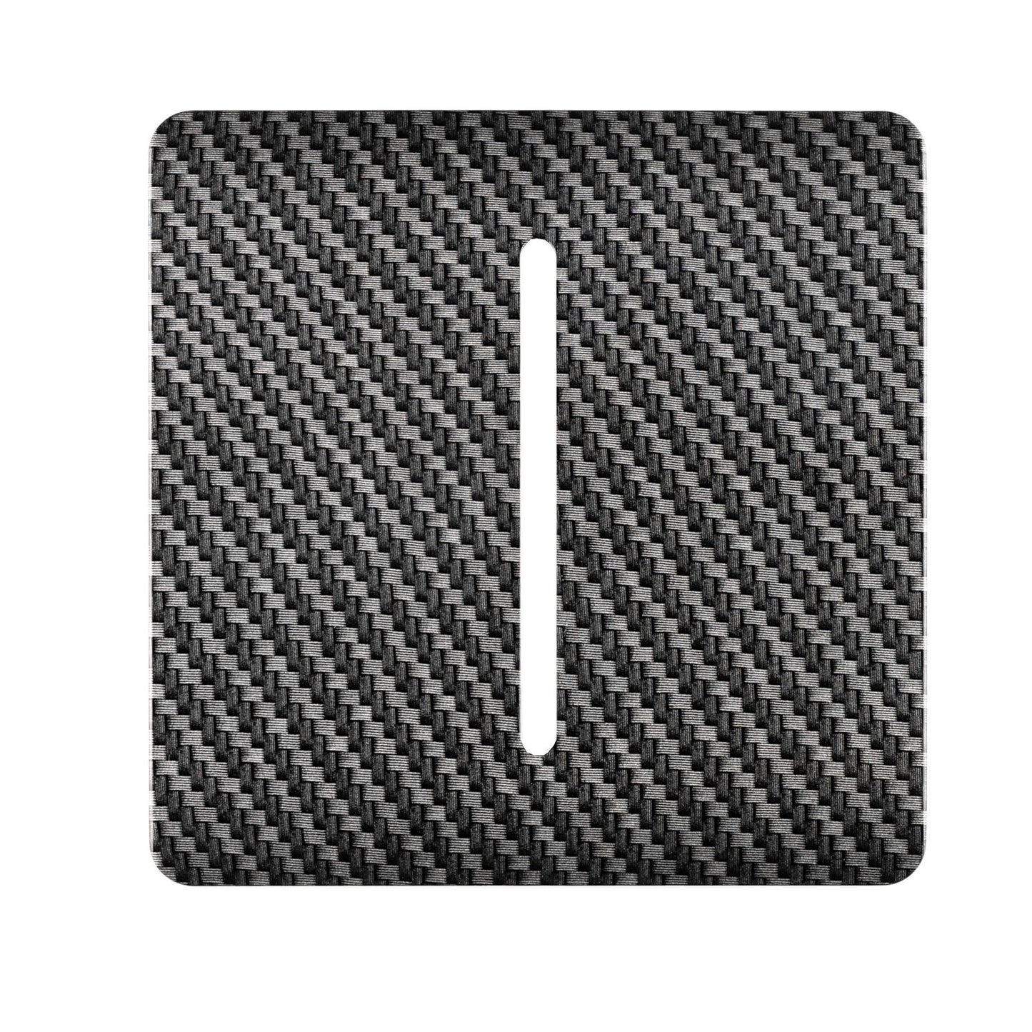 Trendi Switch 1 Gang Spare Faceplate for Modern Designer Light Switch in Carbon Fibre