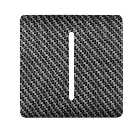 Trendi Switch 1 Gang Spare Faceplate for Modern Designer Light Switch in Carbon Fibre
