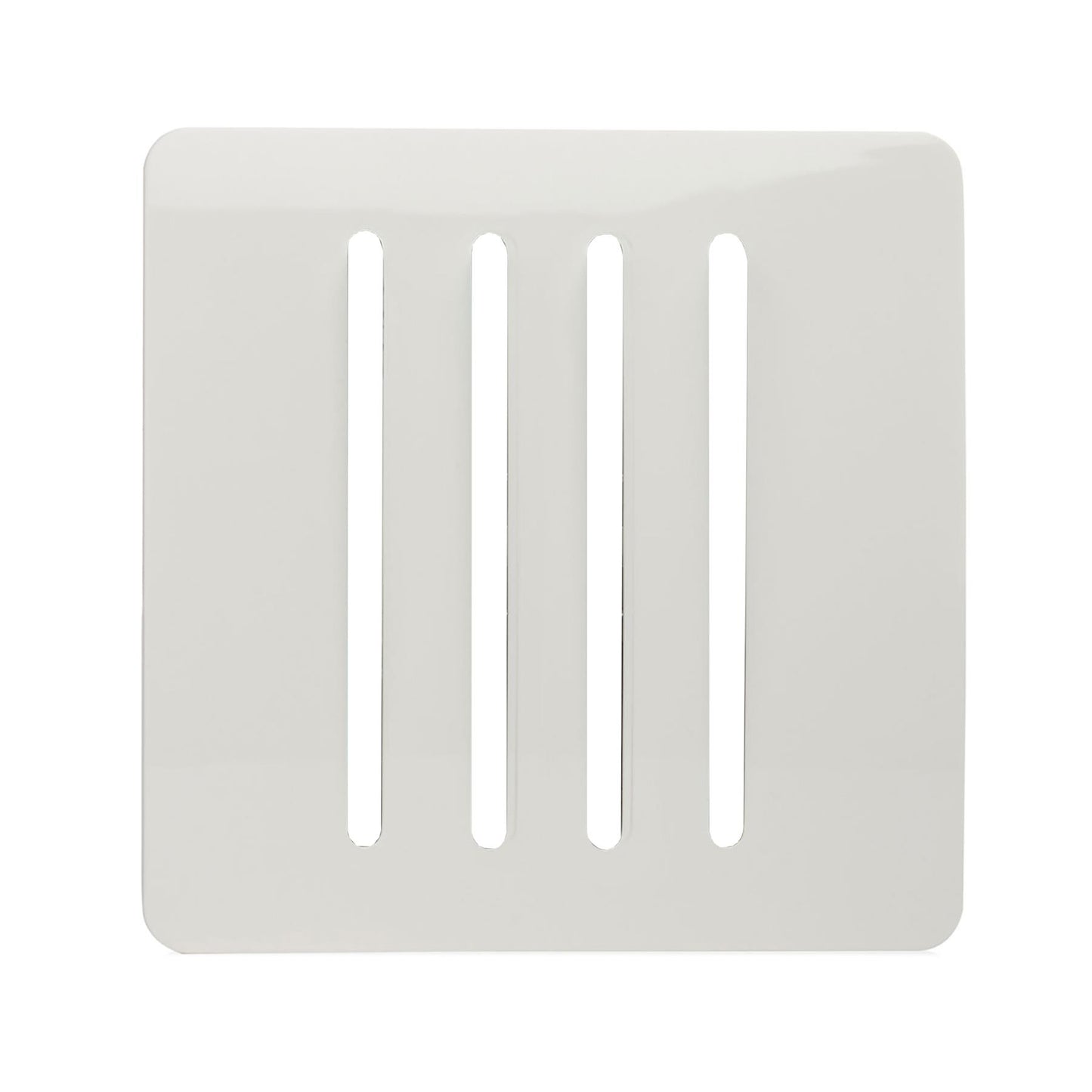 Trendi SPARE FACEPLATE For 4 Gang 2 Way  10 Amp Rocker Light Switch White