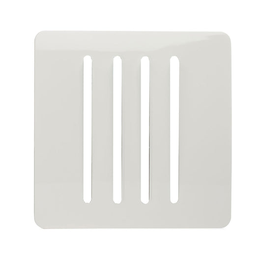 Trendi SPARE FACEPLATE For 4 Gang 2 Way  10 Amp Rocker Light Switch White