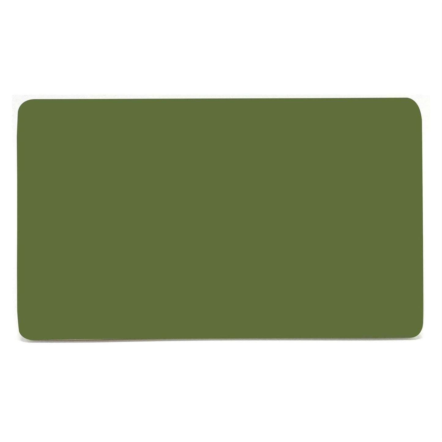 Trendi Switch Double Spare Faceplate For Modern Designer Blanking Plate in Moss Green