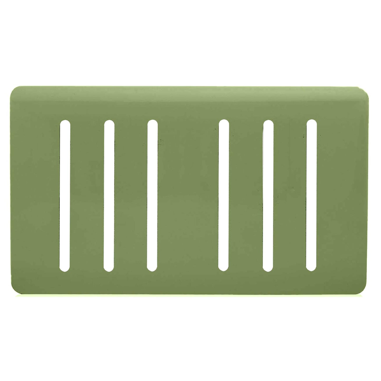 Trendi Switch 6 Gang Spare Faceplate for Modern Designer Light Switch in Moss Green