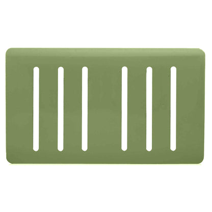 Trendi Switch 6 Gang Spare Faceplate for Modern Designer Light Switch in Moss Green