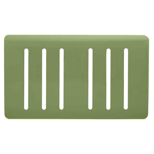 Trendi Switch 6 Gang Spare Faceplate for Modern Designer Light Switch in Moss Green