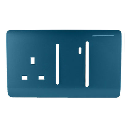 Trendi Switch Spare Faceplate For Cooker Switch & Plug Socket with Neon in Midnight Blue