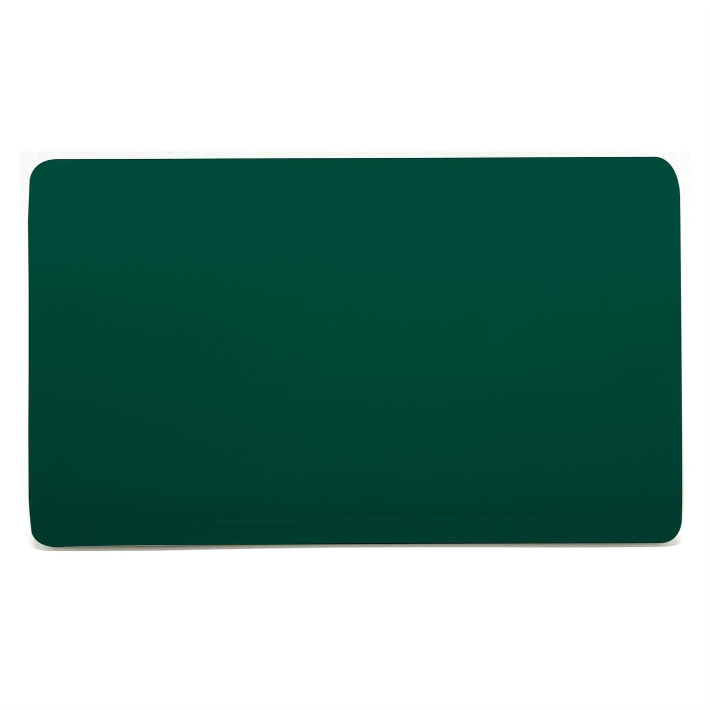 Trendi Switch Double Spare Faceplate For Modern Designer Blanking Plate in Dark Forest Green
