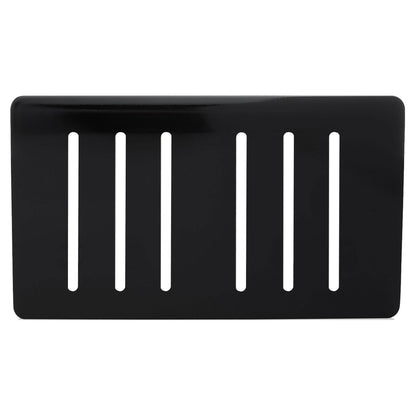 Trendi Switch 6 Gang Spare Faceplate for Modern Designer Light Switch in Piano Black