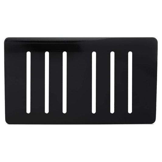Trendi Switch 6 Gang Spare Faceplate for Modern Designer Light Switch in Piano Black