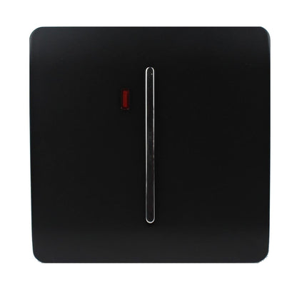 Trendi Switch 1 Gang 45 Amp Cooker Switch with Neon in Piano Black
