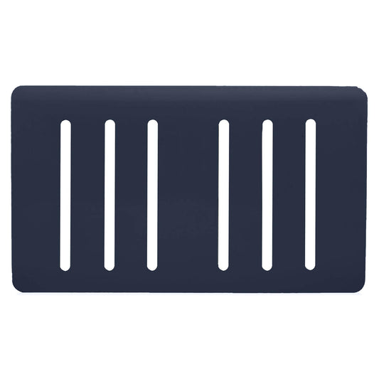 Trendi Switch 6 Gang Spare Faceplate for Modern Designer Light Switch in Navy Blue