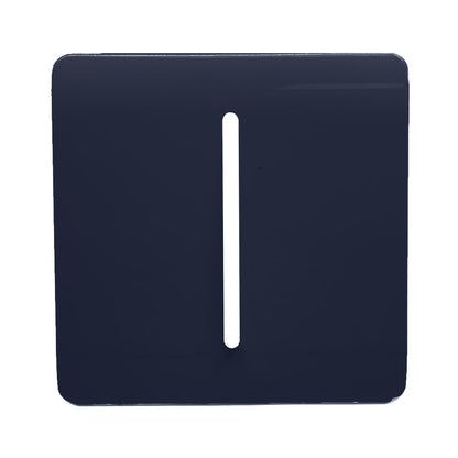 Trendi Switch 1 Gang Spare Faceplate for Modern Designer Light Switch in Navy Blue