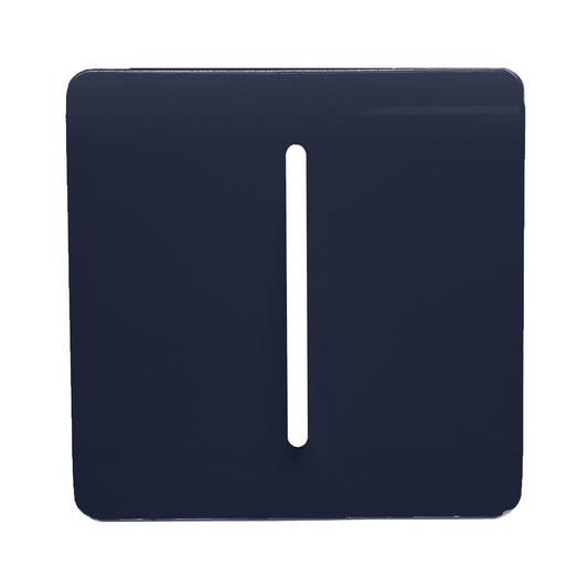 Trendi Switch 1 Gang Spare Faceplate for Modern Designer Light Switch in Navy Blue