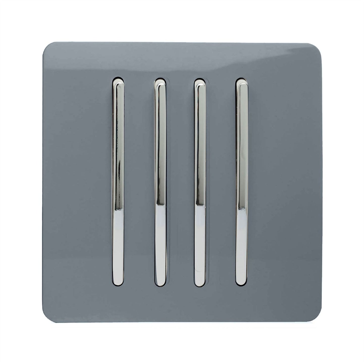 Trendi Switch 4 Gang 1 or 2 way Rocker Light Switchin Warm Grey