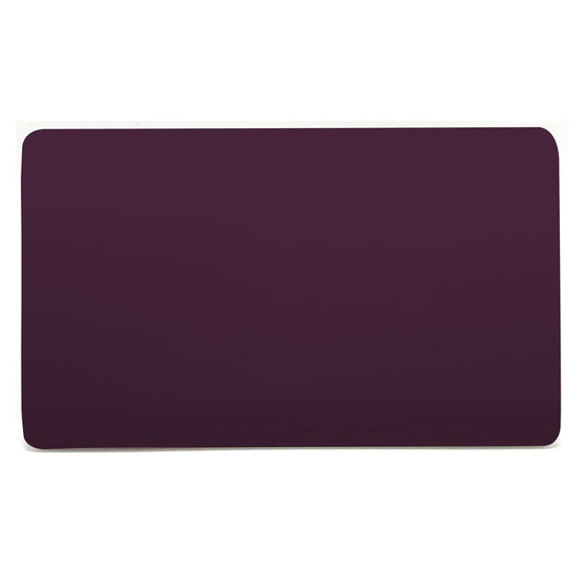 Trendi Switch Double Spare Faceplate For Modern Designer Blanking Plate in Plum Purple