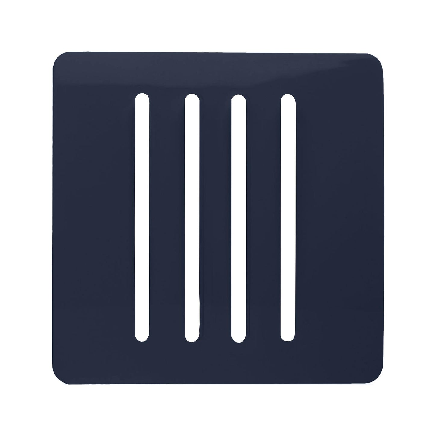 Trendi Switch 4 Gang Spare Faceplate for Modern Designer Light Switch in Navy Blue