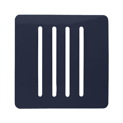 Trendi Switch 4 Gang Spare Faceplate for Modern Designer Light Switch in Navy Blue