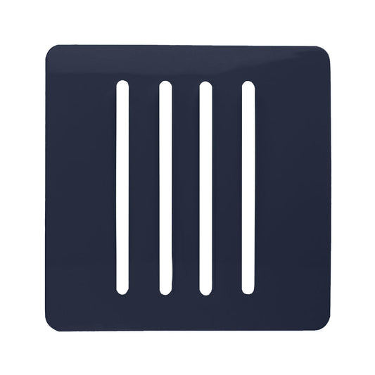 Trendi Switch 4 Gang Spare Faceplate for Modern Designer Light Switch in Navy Blue
