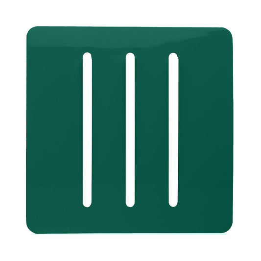 Trendi Switch 3 Gang Spare Faceplate for Modern Designer Light Switch in Dark Forest Green
