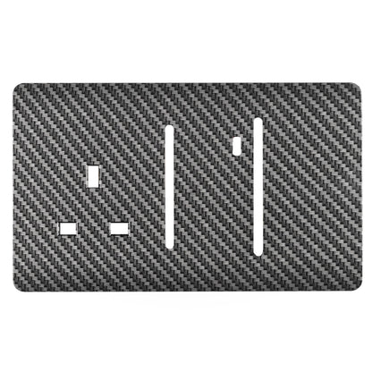 Trendi Switch Spare Faceplate For Cooker Switch & Plug Socket with Neon in Carbon Fibre