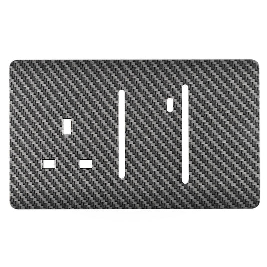 Trendi Switch Spare Faceplate For Cooker Switch & Plug Socket with Neon in Carbon Fibre