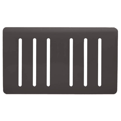 Trendi Switch 6 Gang Spare Faceplate for Modern Designer Light Switch in Dark Mocha Brown