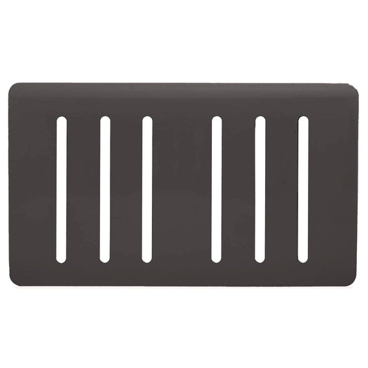 Trendi Switch 6 Gang Spare Faceplate for Modern Designer Light Switch in Dark Mocha Brown
