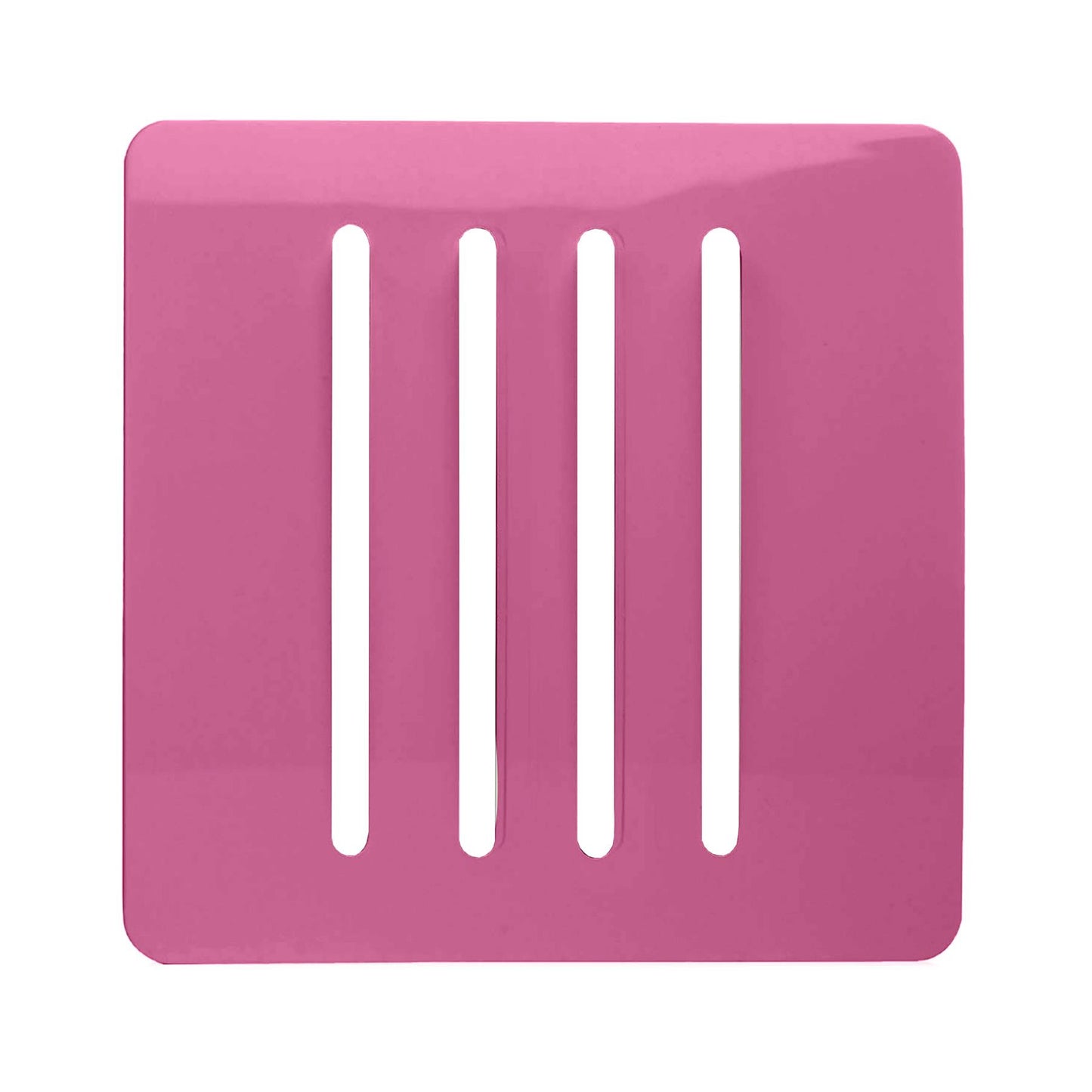 Trendi Switch 4 Gang Spare Faceplate for Modern Designer Light Switch in Candy Pink