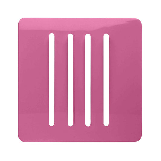 Trendi Switch 4 Gang Spare Faceplate for Modern Designer Light Switch in Candy Pink